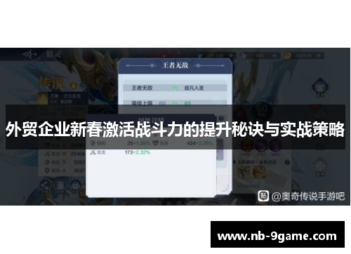 外贸企业新春激活战斗力的提升秘诀与实战策略 外贸企业新春激活战斗力的提升秘诀与实战策略